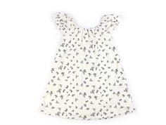 Kids ONLY cloud dancer/black flower printed dress